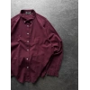 FRESH KETEN GÖMLEK BORDO