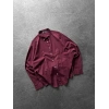 FRESH KETEN GÖMLEK BORDO