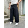 FULL BAGGY GRJ KOT PANTOLON SİYAH