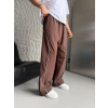 A+ KALİTE PARAŞÜT KUMAŞ BASİC BİYELİ EŞOFMAN ALTI KAHVE