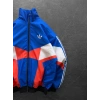 AD FULL DİJİTAL PARÇALI, DOLUMLU BOMBER CEKET MAVİ