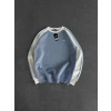 AD KOL SERİT 3 İPLİK PAMUKLU SWEAT BEBEMAVİ