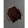 AD KOL SERİT 3 İPLİK PAMUKLU SWEAT KAHVE