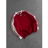 AD KOL SERİT 3 İPLİK PAMUKLU SWEAT KIRMIZI