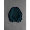 AD KOL SERİT 3 İPLİK PAMUKLU SWEAT SU YEŞİLİ
