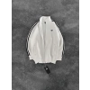 AD SERİT RENKLİ 3 İPLİK PAMUKLU HIRKA BEYAZ