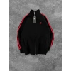 AD SERİT RENKLİ 3 İPLİK PAMUKLU HIRKA KIRMIZI