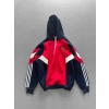 AR 3 İPLİK PARCALI ŞARDONLU KAPÜŞONLU SWEAT KIRMIZI