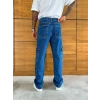 BAGGY KALIP KARGO CEP DETAY JEAN MAVİ