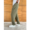 BAGGY KALIP WELL PİLELİ PANTOLON HAKİ