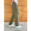 BAGGY KALIP WELL PİLELİ PANTOLON HAKİ