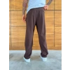 BAGGY KALIP WELL PİLELİ PANTOLON KAHVE