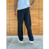 BAGGY KALIP WELL PİLELİ PANTOLON SİYAH