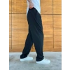 BAGGY KALIP WELL PİLELİ PANTOLON SİYAH