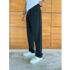 BAGGY KALIP WELL PİLELİ PANTOLON SİYAH