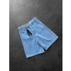 BANDANA DETAY MODEL KOT CAPRİ BEBEMAVİ