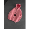 BASİC NK 3 İPLİK PAMUKLU HIRKA PEMBE