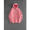 BASİC NK 3 İPLİK PAMUKLU HIRKA PEMBE