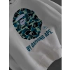BP APE 3 İPLİK ŞARDONLU SWEAT BEYAZ
