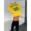BRAZİL PARÇALI 3 İPLİK SWEAT