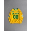 BRAZİL PARÇALI 3 İPLİK SWEAT