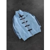 CHİN OVERSİZE 3 İPLİK PAMUKLU HIRKA BEBEMAVİ