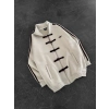 CHİN OVERSİZE 3 İPLİK PAMUKLU HIRKA BEJ