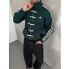 CHİN OVERSİZE 3 İPLİK PAMUKLU HIRKA HAKİ