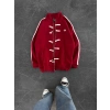 CHİN OVERSİZE 3 İPLİK PAMUKLU HIRKA KIRMIZI