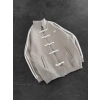 CHİN OVERSİZE 3 İPLİK PAMUKLU HIRKA KREM