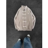 CHİN OVERSİZE 3 İPLİK PAMUKLU HIRKA KREM
