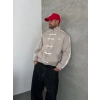 CHİN OVERSİZE 3 İPLİK PAMUKLU HIRKA KREM