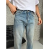 DÜZ BAGGY KOT PANTOLON KOYU MAVİ