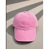 DÜZ YIKAMALI ŞAPKA PEMBE