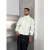 NEON AD OVERSİZE 3 İPLİK PAMUKLU HIRKA BEYAZ