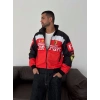 FUL BASKI FRR BOMBER CEKET BEYAZ