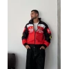 FUL BASKI FRR BOMBER CEKET BEYAZ