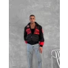 FUL BASKI FRR BOMBER CEKET SİYAH