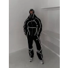 FULL REFLEKTÖR BİYE NK OVERSİZE 3 İPLİK PAMUKLU TAKIM SİYAH