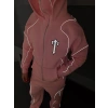 FULL REFLEKTÖR BİYE TRAPS OVERSİZE 3 İPLİK PAMUKLU TAKIM PEMBE