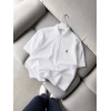 GÖĞÜS NAKIŞ OVERSİZE POLO YAKA TİŞÖRT BEYAZ