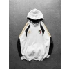İTALY SERİTLİ 3 İPLİK KAPÜŞONLU SWEAT BEYAZ