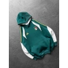 İTALY SERİTLİ 3 İPLİK KAPÜŞONLU SWEAT YEŞİL