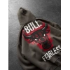 KAPÜŞON BULLS BASKI OVERSİZE 3 İPLİK SWEAT ANTRASİT