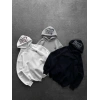 KAPÜŞON NK NAKIŞ OVERSİZE 3 İPLİK SWEAT LACİ