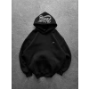 KAPÜŞON NK NAKIŞ OVERSİZE 3 İPLİK SWEAT SİYAH
