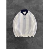 MORİNHO NAKIŞ 3 İPLİK PAMUKLU YAKALI SWEAT BEYAZ