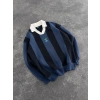 MORİNHO NAKIŞ 3 İPLİK PAMUKLU YAKALI SWEAT LACİ