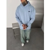 NAKIŞLI 3 İPLİK PAMUKLU KUMAŞ OVERSİZE STW SWEAT BEBEMAVİ