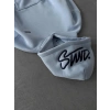 NAKIŞLI 3 İPLİK PAMUKLU KUMAŞ OVERSİZE STW SWEAT BEBEMAVİ